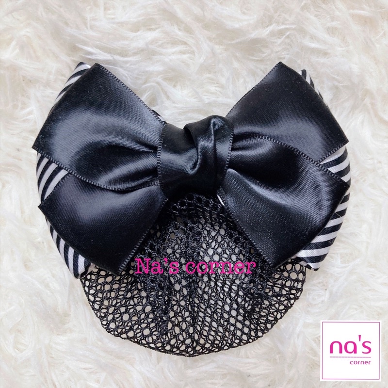 Kẹp lưới bới tóc búi tóc hoạ tiết cao cấp (4)