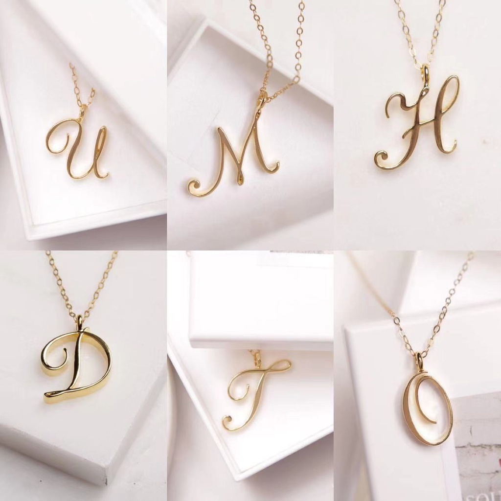 Vòng cổ Mặt 26 Chữ Cái Tiếng Anh Thời Trang Cho Nữ