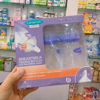 Bình sữa Lansinoh cho bé 240ml tách set