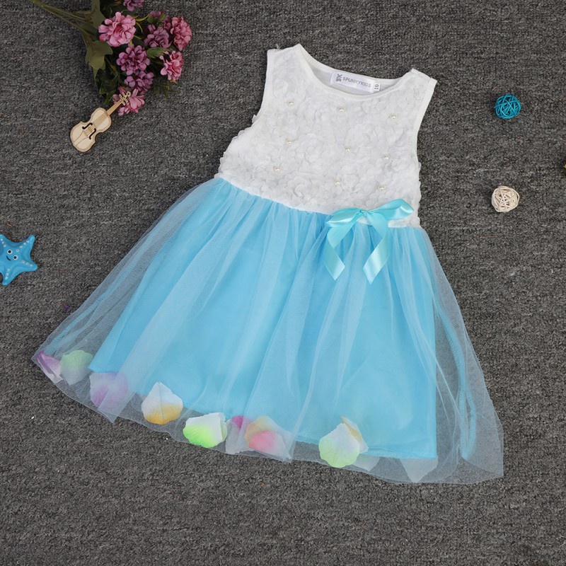 Đầm ngắn tay dáng xòe in hình chuột Mickey đáng yêu cho bé gái