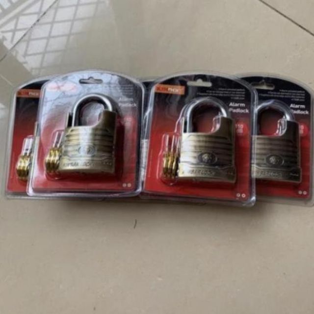 (Tặng thêm 6 pin) ổ KHÓA BÁO ĐỘNG CHỐNG TRỘM CHỐNG CẮT KINBAR