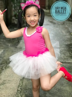 Váy múa ballet xếp bèo eo (có sỉ từ 5c)