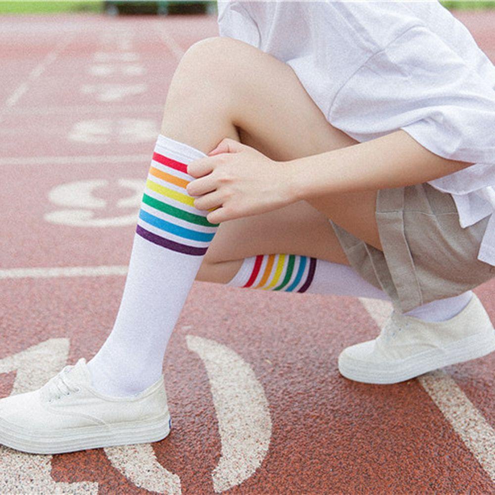 MAXG Vớ Dài Qua Gối Vải Cotton Mềm Mại