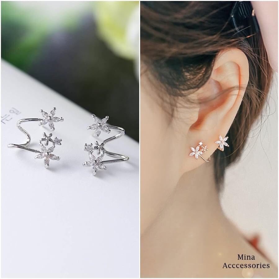 Bông Tai Nữ Bạc ta mẫu hot trang sức cao cấp No.93 Jewelry