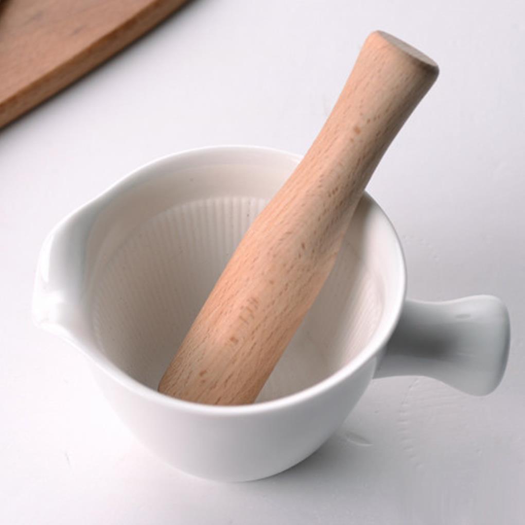 Dụng Cụ Nghiền Tỏi / Thảo Dược Bằng Gỗ Tiện Dụng Cho Nhà Bếp