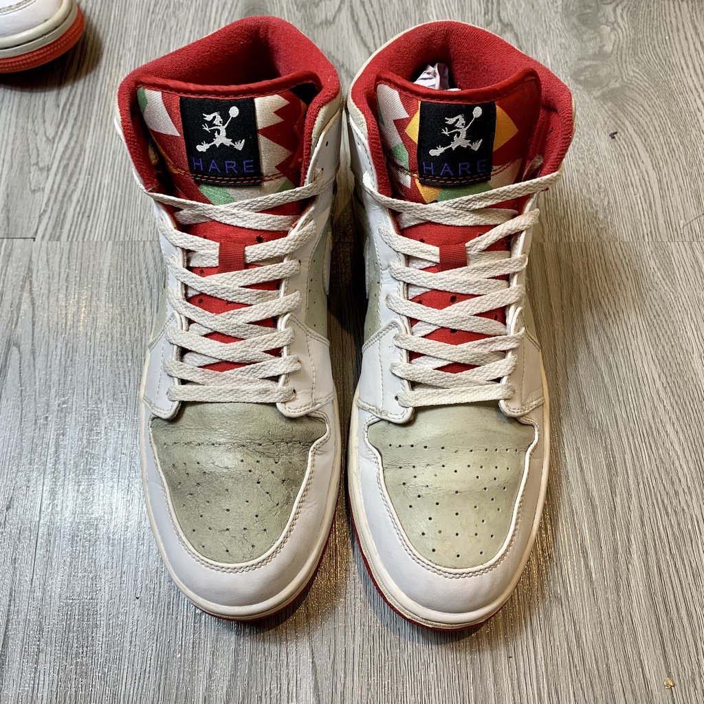 Giày Cũ Jordan 1 Retro Hare  Size 45.5 2hand chính hãng cam kết real trọn đời - Giày Cũ Sài Gòn