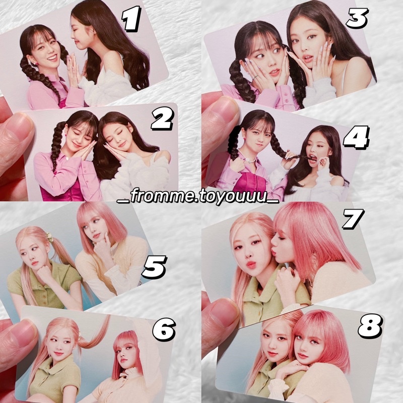 Ảnh photocard BLACKPINK card Rosé Jennie Jisoo Lisa chính hãng