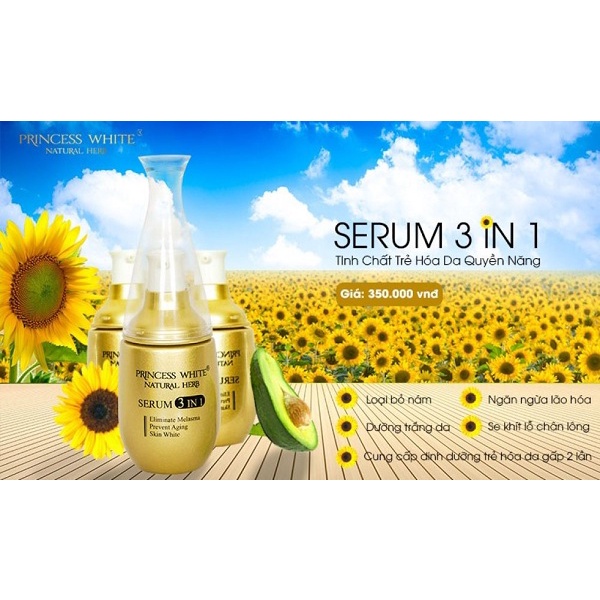 TINH CHẤT SERUM 3 IN 1 PRINCESS WHITE