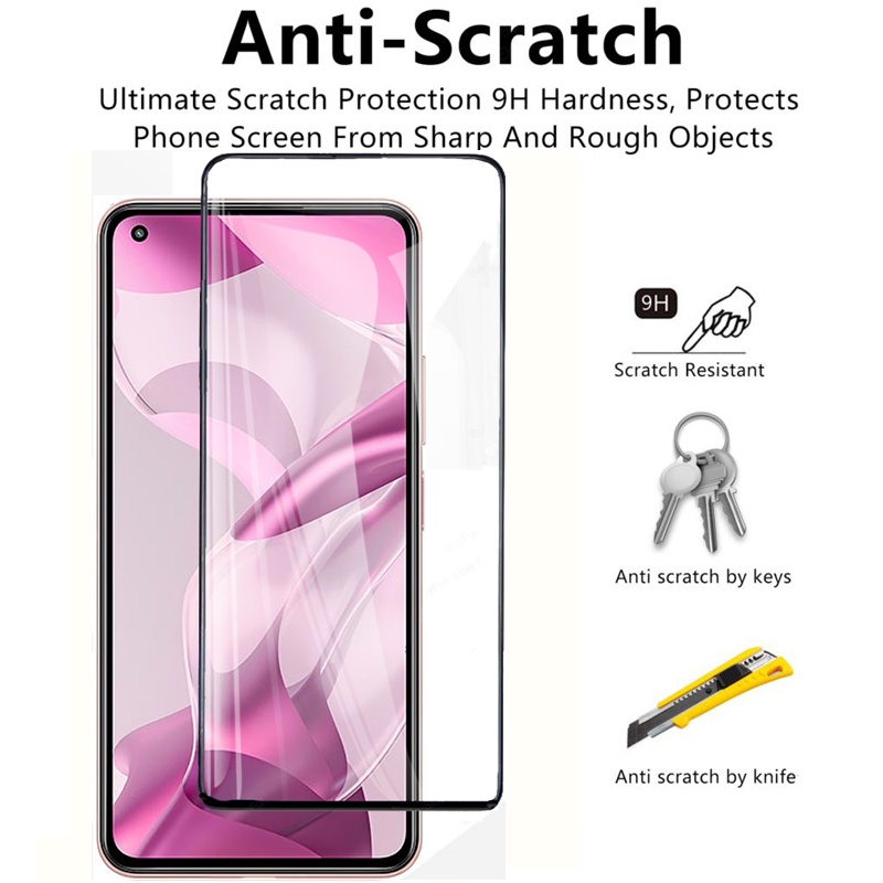 Kính cường lực 9H bảo vệ màn hình 2 trong 1 cho Xiaomi Mi 11 Lite 5G NE Xiaomi Mi 11T Pro 11Lite