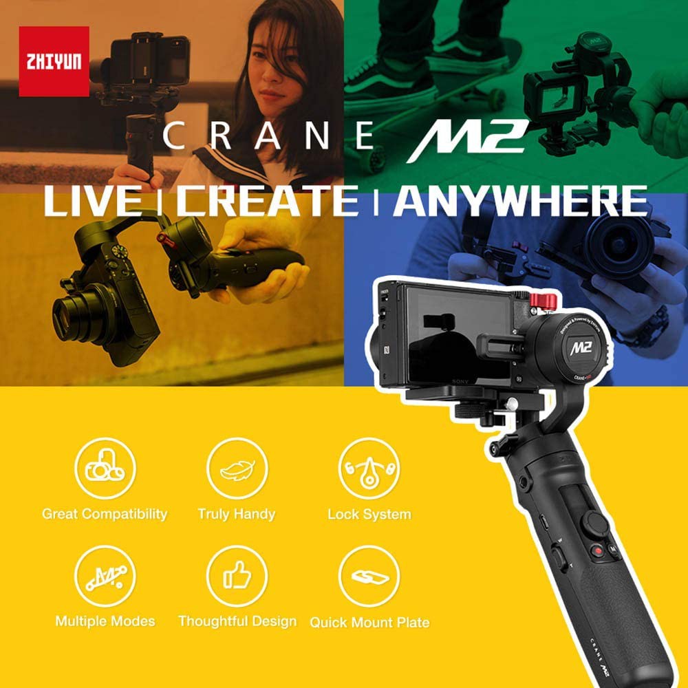 Gimbal Chống Rung Zhiyun CRANE M2 - Bảo hành 12 tháng | BigBuy360 - bigbuy360.vn
