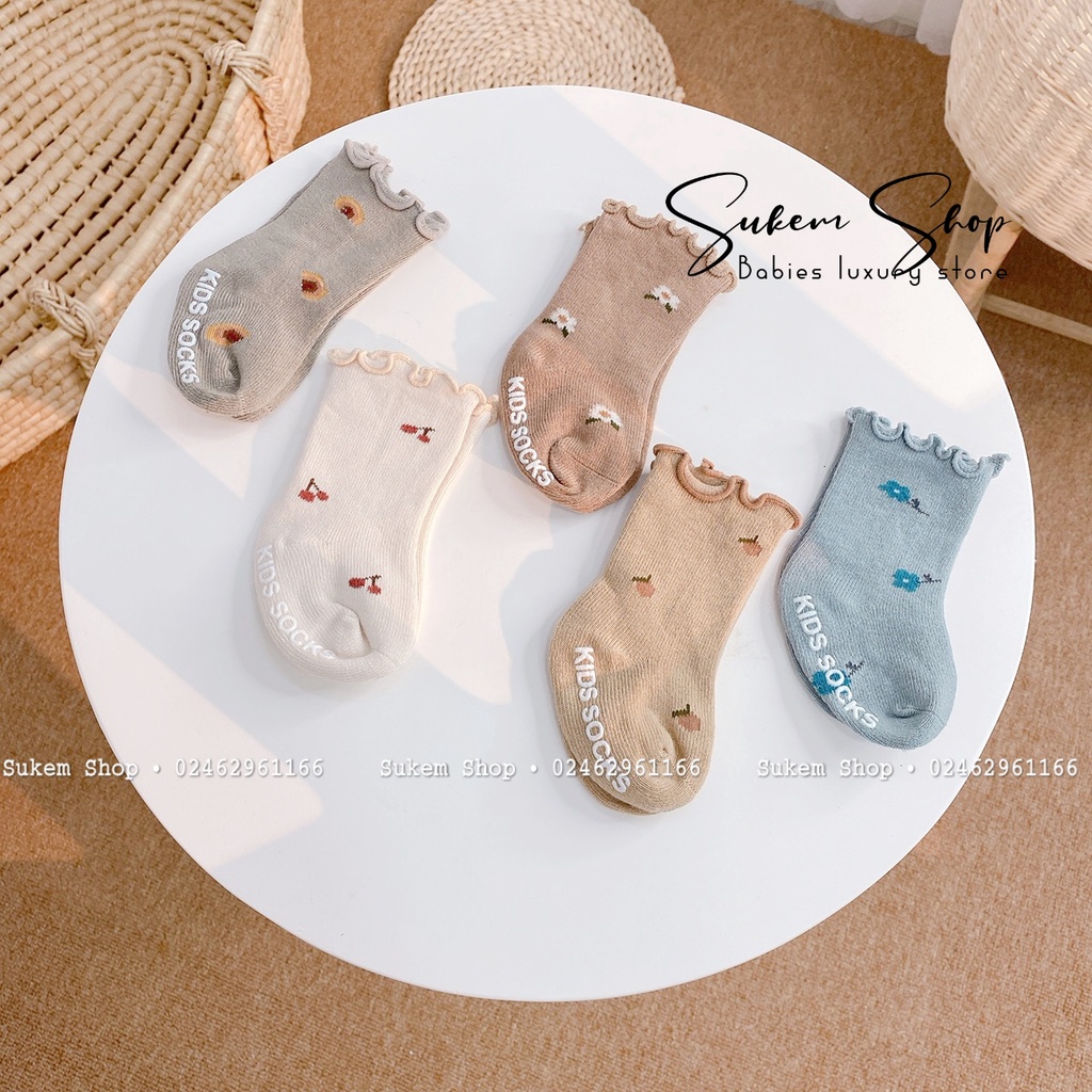 Set 5 Đổi Tất Cổ Bèo NEMO Dầy Dặn Co Dãn