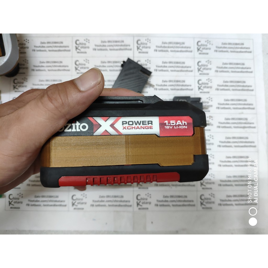 Bộ đế sạc cho pin Ozito 18V li-ion PXBP-150,PXBP-200,PXBP-300,PXBP-400