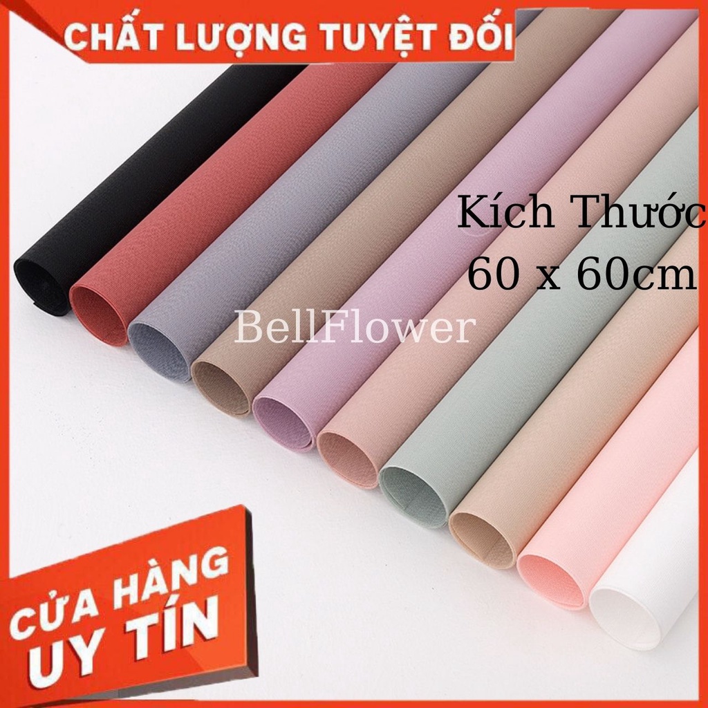 Giấy Gói Hoa Hàn Quốc, Xấp 20 Tờ Giấy Gấm Xốp Dày Kafen Bó Hoa Sáp, Tươi Bellflower