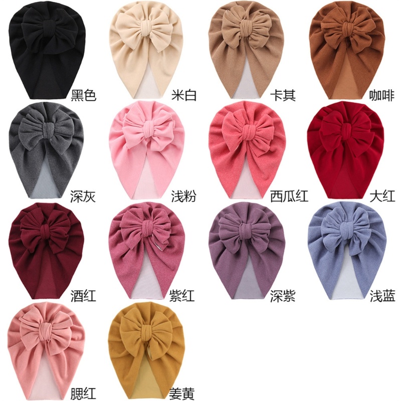 Mũ Beanie Giữ Ấm Bằng Vải Cotton Thoáng Khí Cho Bé Gái