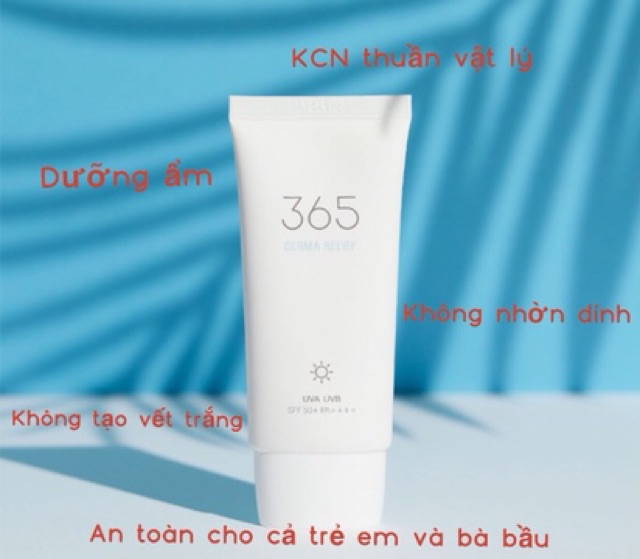 Kem chống nắng cho bà bầu và trẻ em Derma relief