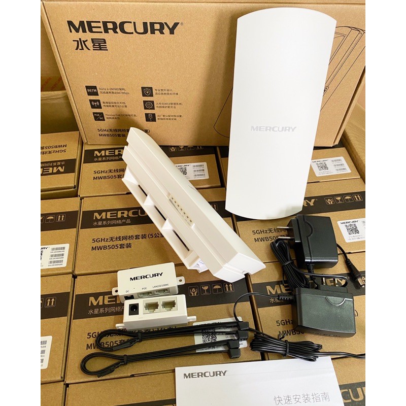 BỘ THU PHÁT WIFI KHÔNG DÂY MERCURY B201 1KM VÀ B505 LOẠI 5KM