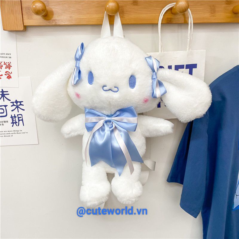 Ba Lô Hình Cinnamoroll Đính Nơ Xinh Xắn