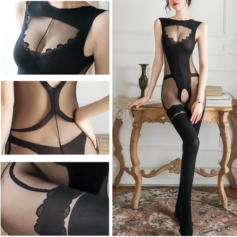 Quần Tất Xuyên Thấu Hở Đáy Thiết Kế Rỗng Trong Suốt Thời Trang Quyến Rũ Cho Nữ