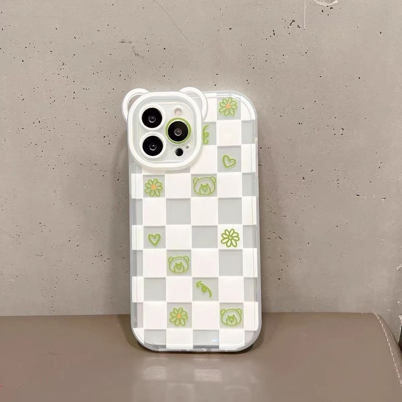 Ốp Điện Thoại Mềm Trong Suốt In Hình Gấu Hoạt Hình Dễ Thương Cho IPhone 13 12 11 Pro Max X XS Max XR 6 7 8 Plus