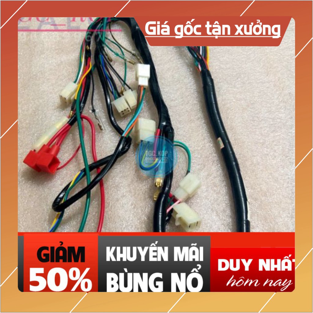 Dây điện sườn xe máy (Gắn cho các dòng xe Trung Quốc)