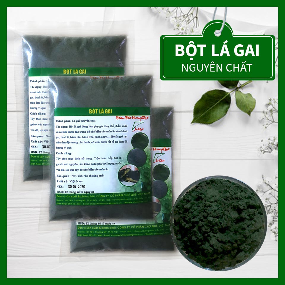 Bột Lá Gai Gói 50g nguyên chất 100% Hàng Loại 1 chuyên dùng làm bánh gai bánh ít