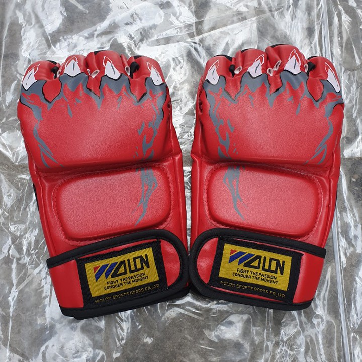 GĂNG TAY ĐẤM BỐC, GĂNG TAY BOXING HỞ NGÓN, GĂNG TAY MMA WOLON
