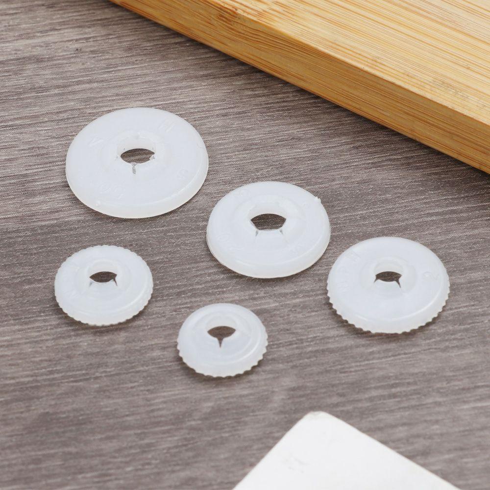 Túi 100 Vòng Đệm Tròn Màu Trắng Dùng Làm Đồ Chơi Cho Búp Bê DIY