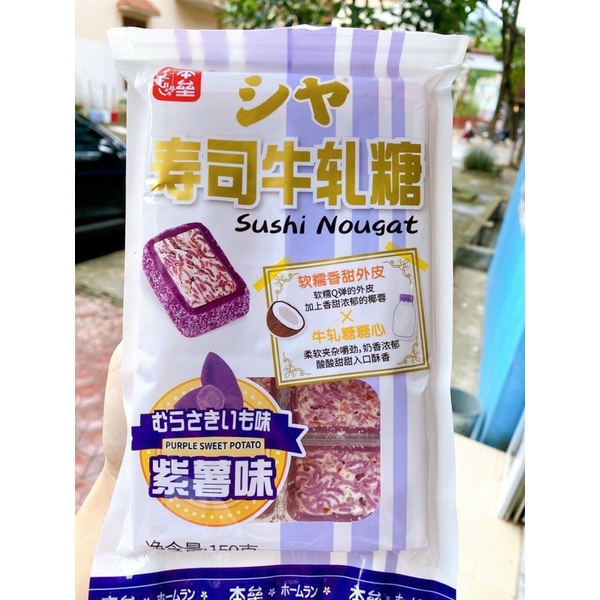 Kẹo sushi nougot bọc mochi siêu ngon