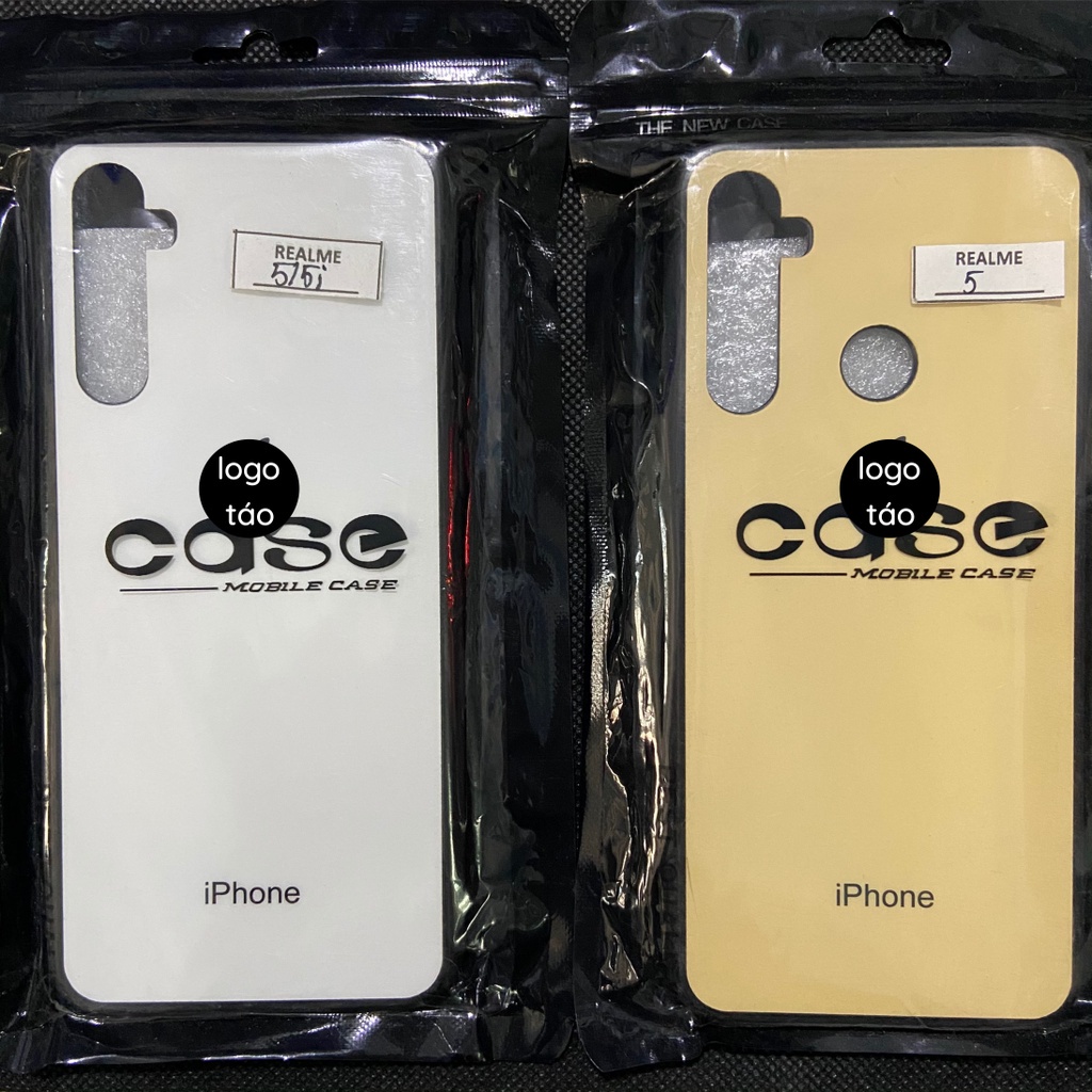 Ốp lưng Realme 5 / 5i / 5s / 5 pro mặt lưng ép kính chống bể
