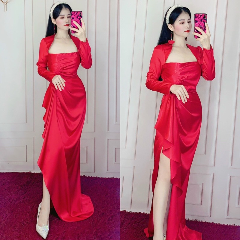 ĐẦM BODY XẾP LY XẺ ĐUỒI full size S/M/L/XL