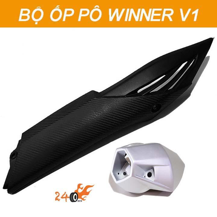 BỘ ỐP PÔ VÀ ĐUÔI PÔ WINNER V1 KIỂU ZIN BẠC