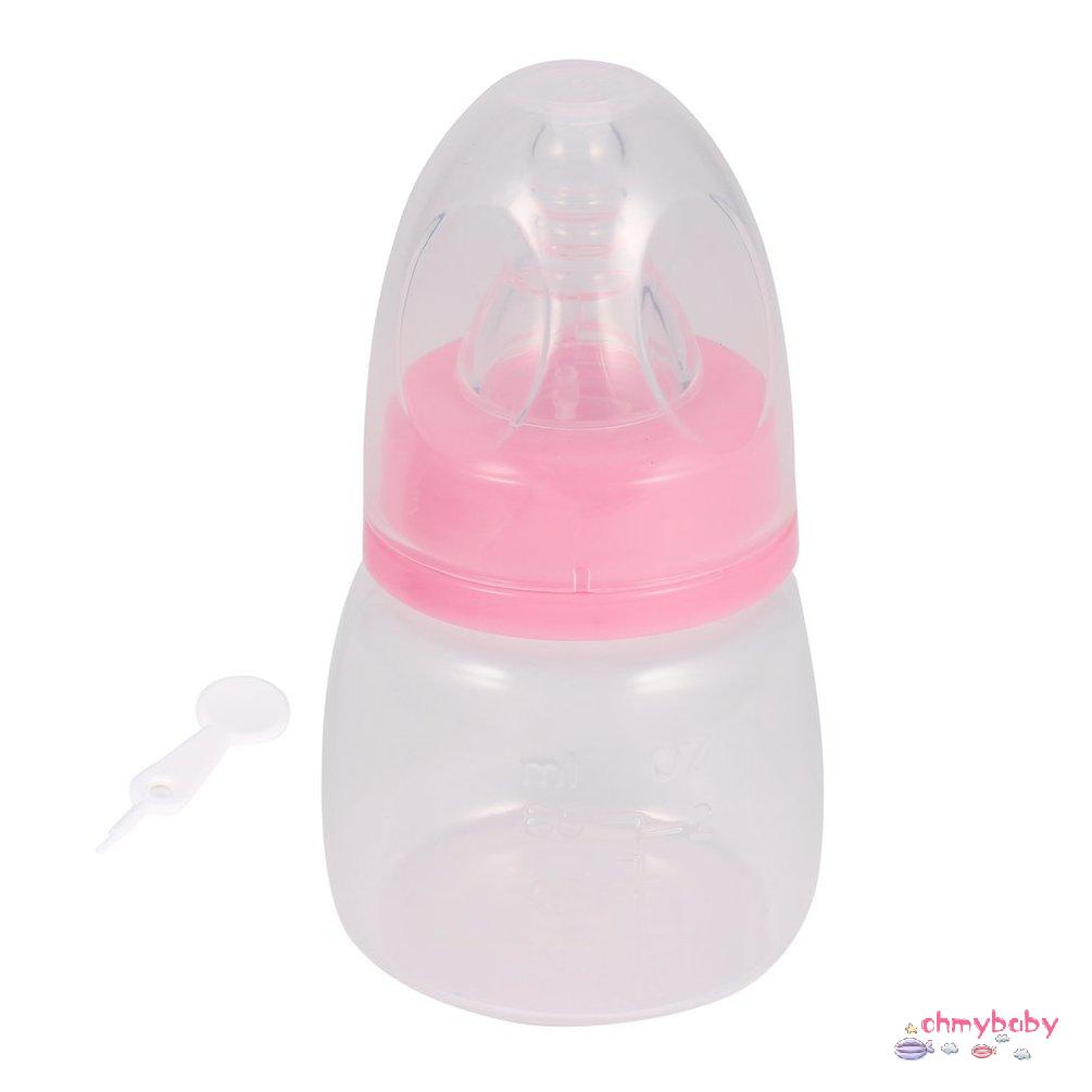 【OMB】 Infant Baby  0-18 Months Feeder 60ML PP Nursing Juice Milk Mini Hardness Bottle