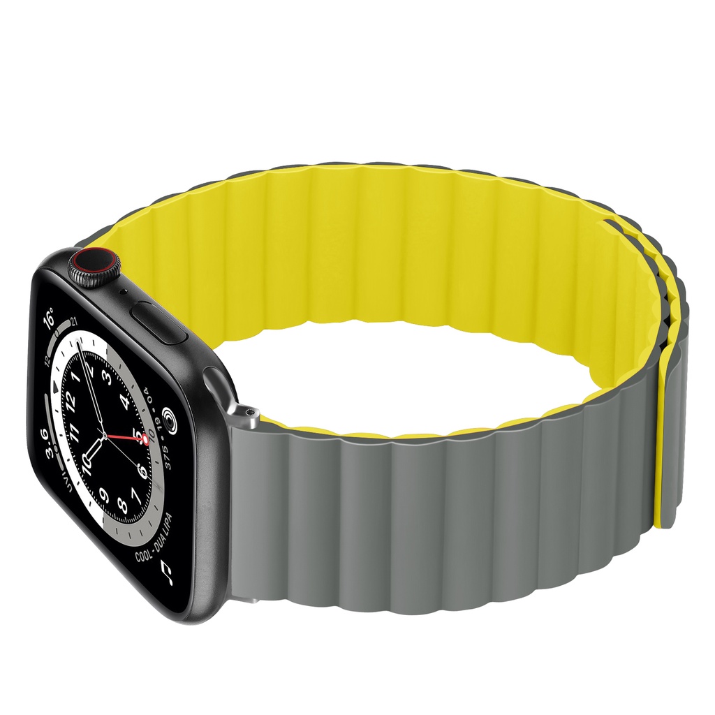 Dây Đeo Silicone Khóa Nam Châm Cho Apple Watch UItra 49mm 45mm 41mm 44mm 42mm Series UItra 8 7 6 5 4 SE 40mm 38mm