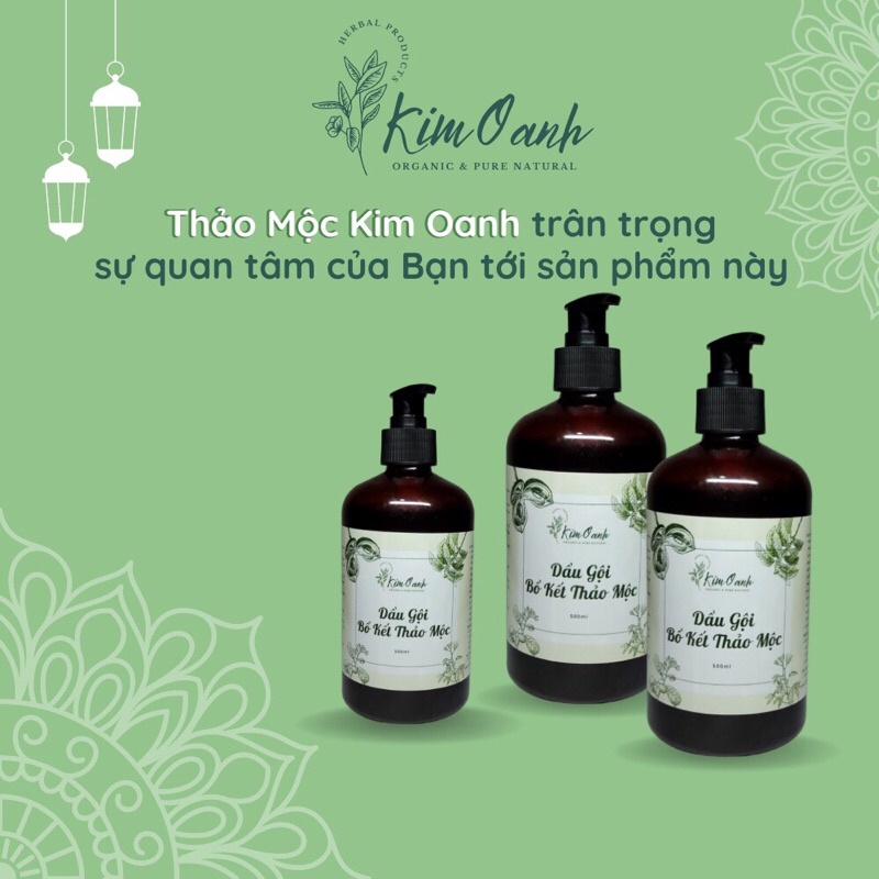 DẦU GỘI BỒ KẾT (500ml) DẦU GỘI THẢO MỘC 100% THIÊN NHIÊN - ĐÁNH BAY GÀU, NGỨA, GIÚP TÓC CHẮC KHOẺ, GIẢM GÃY RỤNG