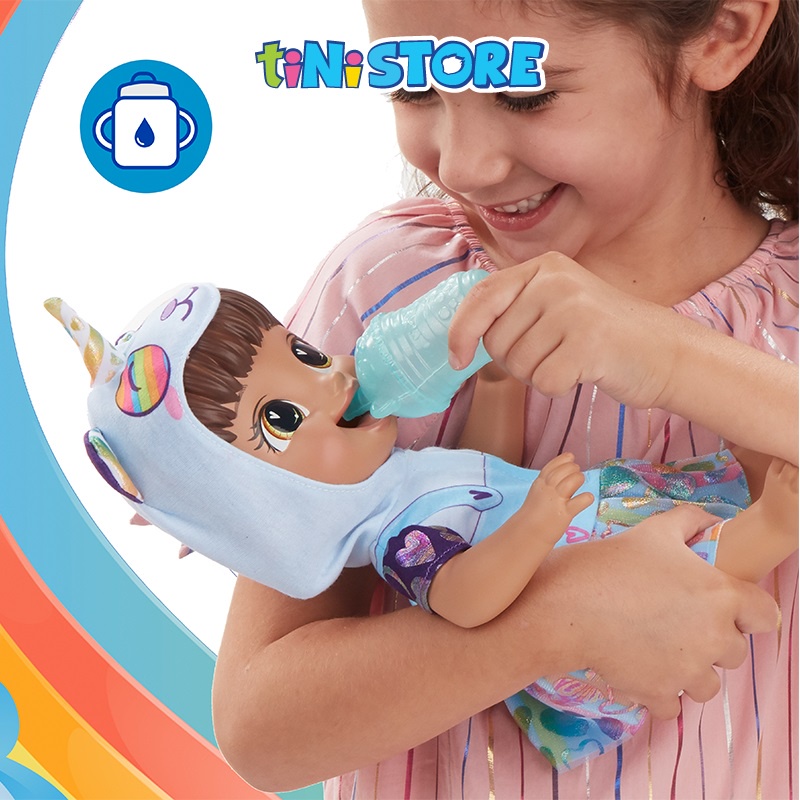 Đồ chơi bé gái búp bê thời trang gấu trúc kỳ lân Baby Alive E9422