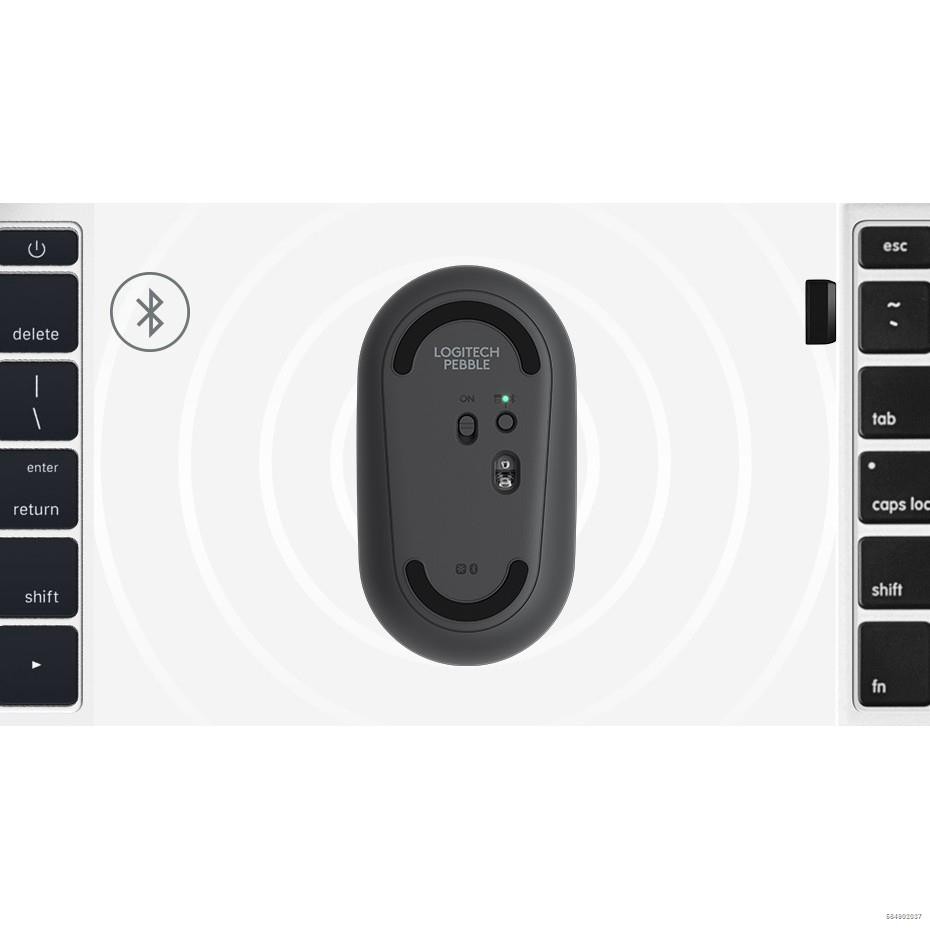 ∈❃┅Chuột máy tính Logitech PEBBLE M350 mỏng nhẹ không dây kết nối Bluetooth 1000DPI