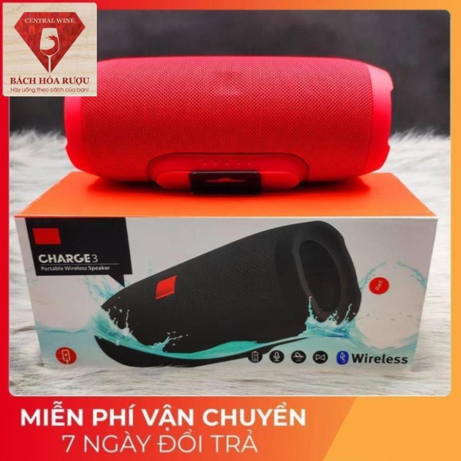 Loa Bluetooth Không Dây JBL Charge 3 Vỏ Nhôm Nghe Nhạc Âm Thanh Chất Lượng Hỗ Trợ Cắm Thẻ Nhớ Và USB( Ảnh thật + Video)