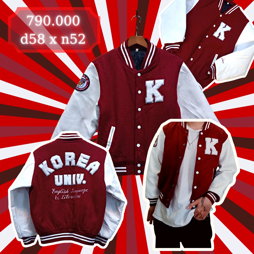 Varsity Jacket 2hand Korea loại 1 cao cấp
