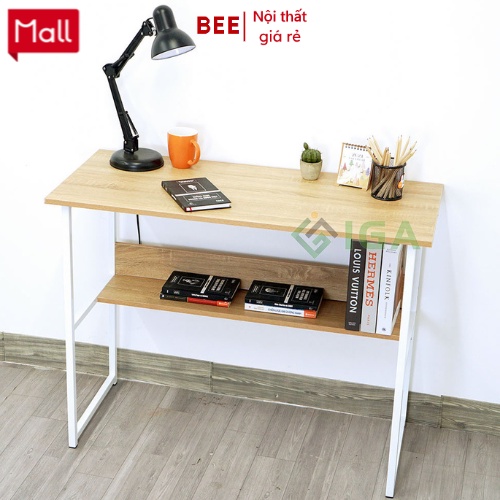 Bàn làm việc thông minh, bàn làm việc kèm giá sách hiện đại - GM17