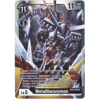 Thẻ bài Digimon MetalGarurumon - BT5-070 - Super Rare