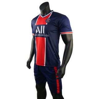 ⚡Quần Áo Đá Bóng CLB PSG - Paris Saint-Germain⚡ Màu Đen Sân Nhà Mùa Giải 2020-2021 Form thon, Thấm Hút Mồ Hôi Tốt