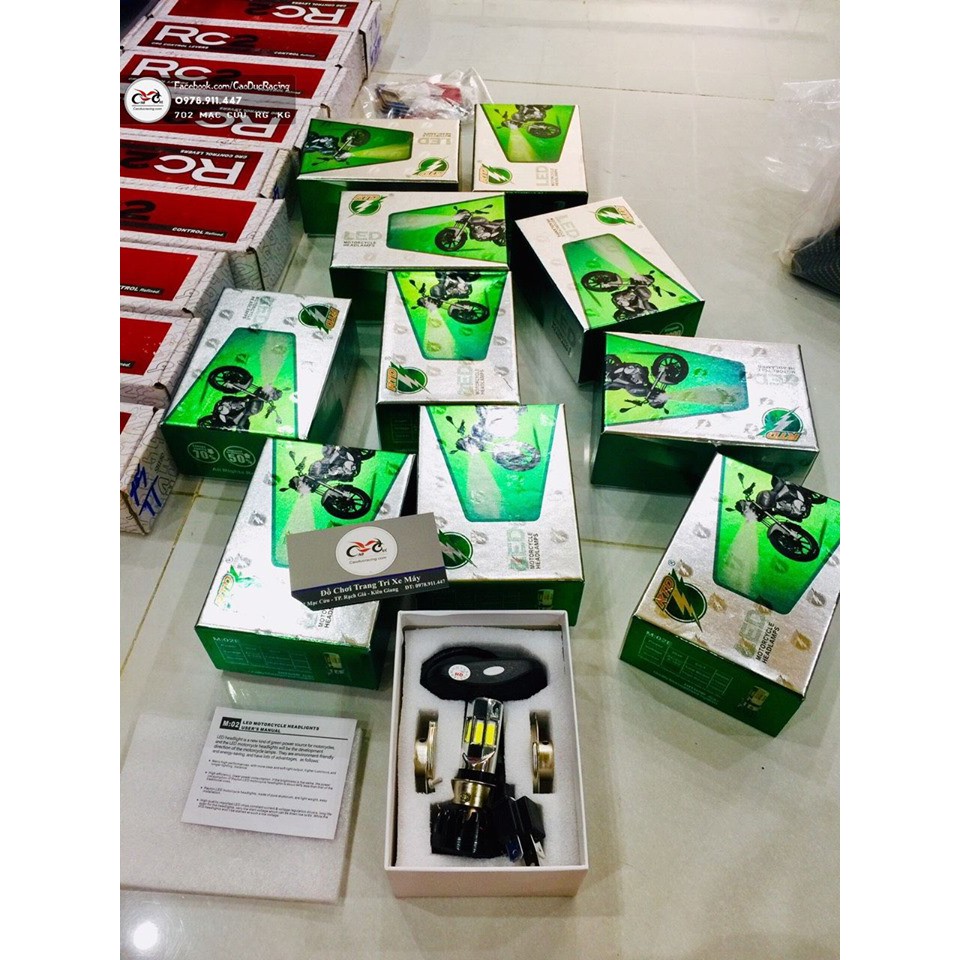 Bóng led 6 tim hộp xanh lá chính hãng