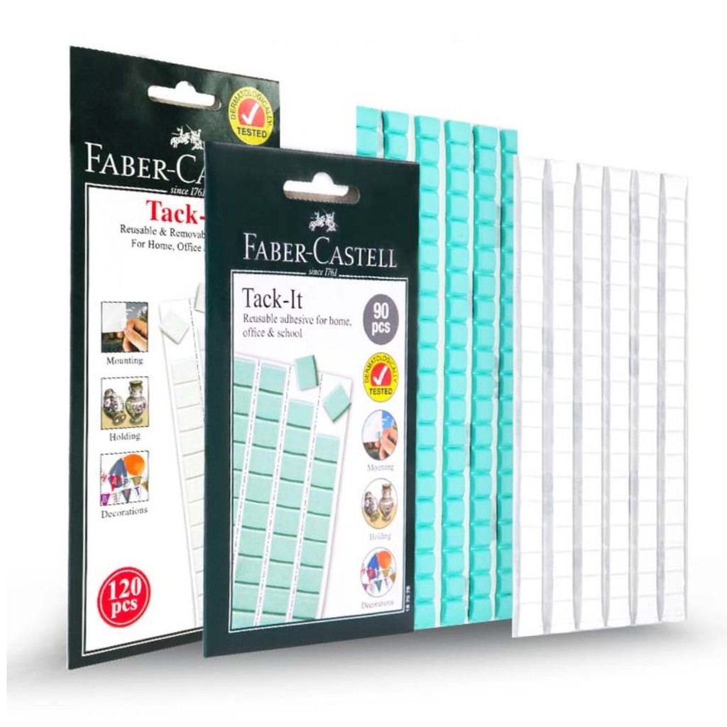 ĐẤT SÉT DÍNH TACK-IT FABER CASTELL VỈ 42 / 90 / 120 MIẾNG