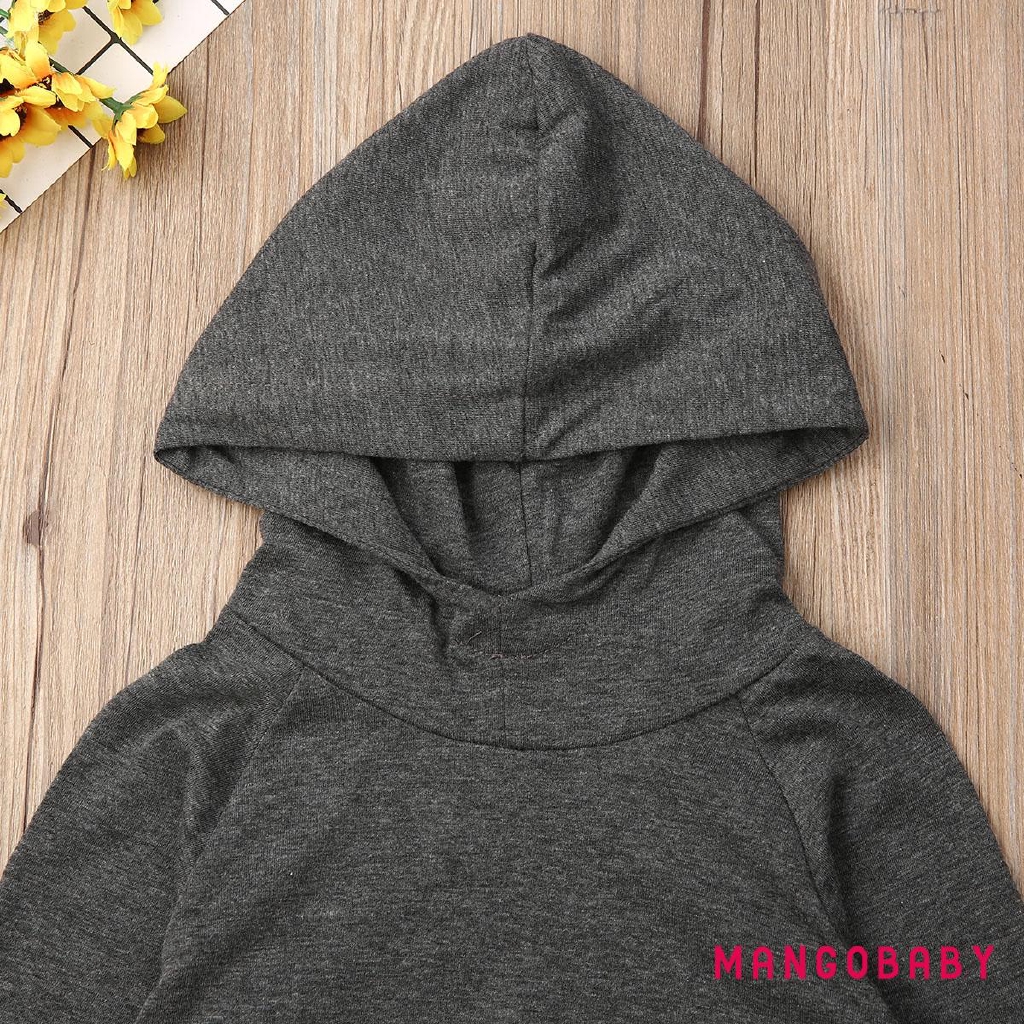 Set Áo Hoodies Có Nón Dài Tay + Quần Dài Cho Bé Trai
