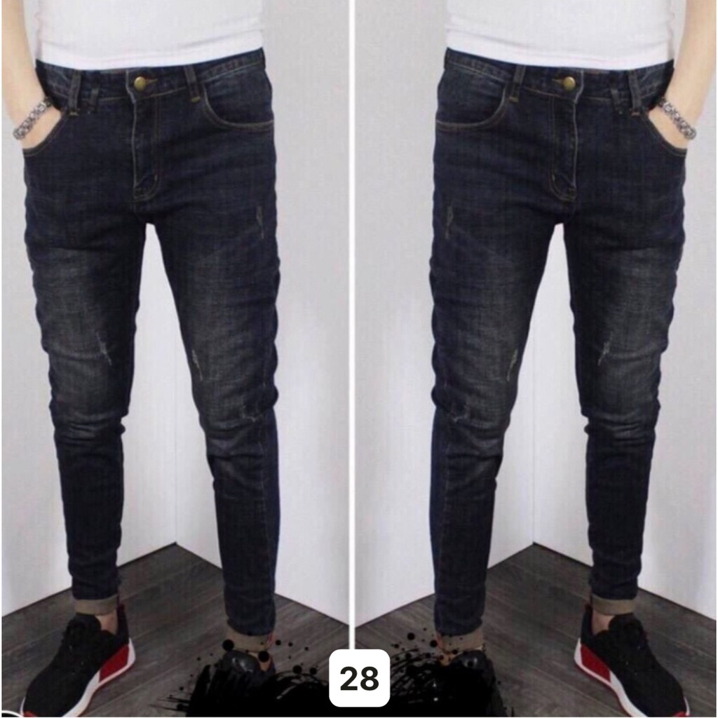 Quần Jean Nam Cao Cấp 💝Freeship💝 Quần Bò Nam Rách Xước Quần Rin Nam Cao Cấp Co Giãn HU351 | BigBuy360 - bigbuy360.vn