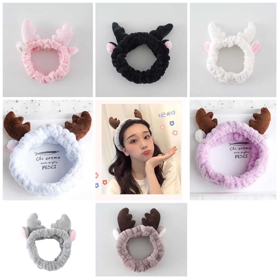 Băng đô cao câp sừng tuần lộc cute kiểu dáng Hàn Quốc dành cho nữ