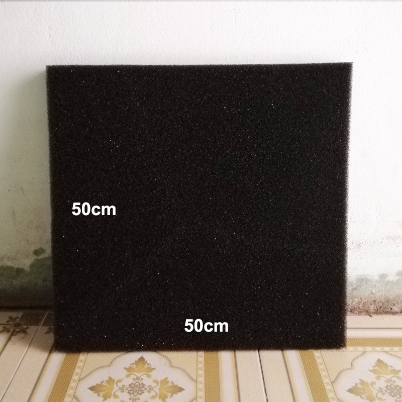 XỐP LỌC - MÚT LỌC NƯỚC MÀU ĐEN - dày 3cm - 5cm