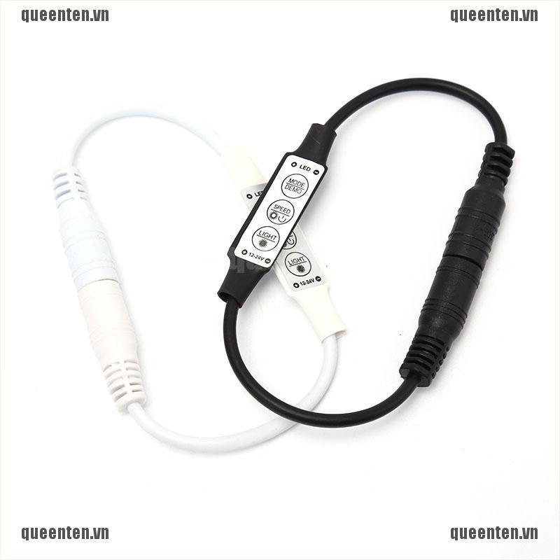 DC12-24V 6A 3 Keys Mini Led Dimmer Controller 72W with male female DC Connector QUVN