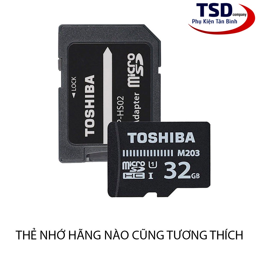 Adapter Thẻ Nhớ Toshiba Chuyển Đổi Thẻ Nhớ Micro SD Sang Thẻ Nhớ SD Chính Hãng