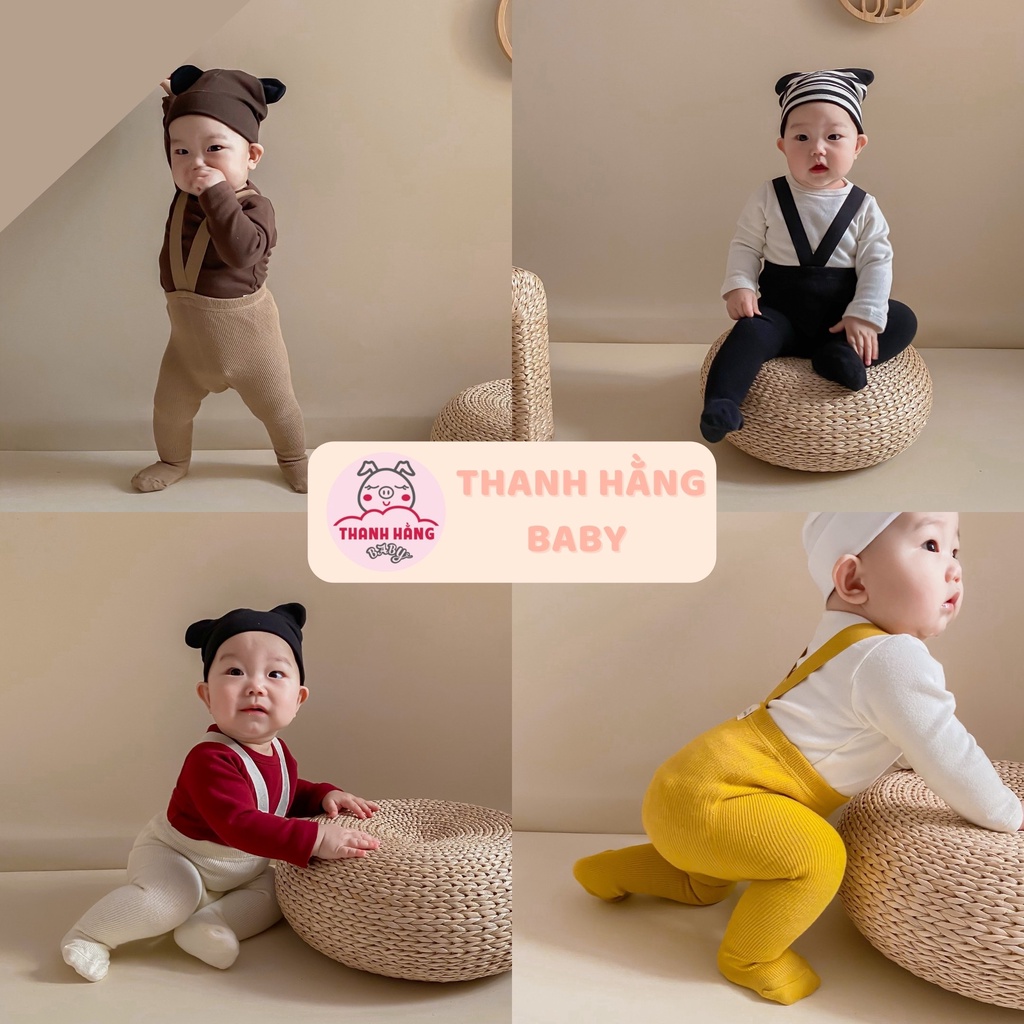 Quần tất yếm cho bé, quần tất cho bé sơ sinh Thanh hằng baby 0 - 2 tuổi